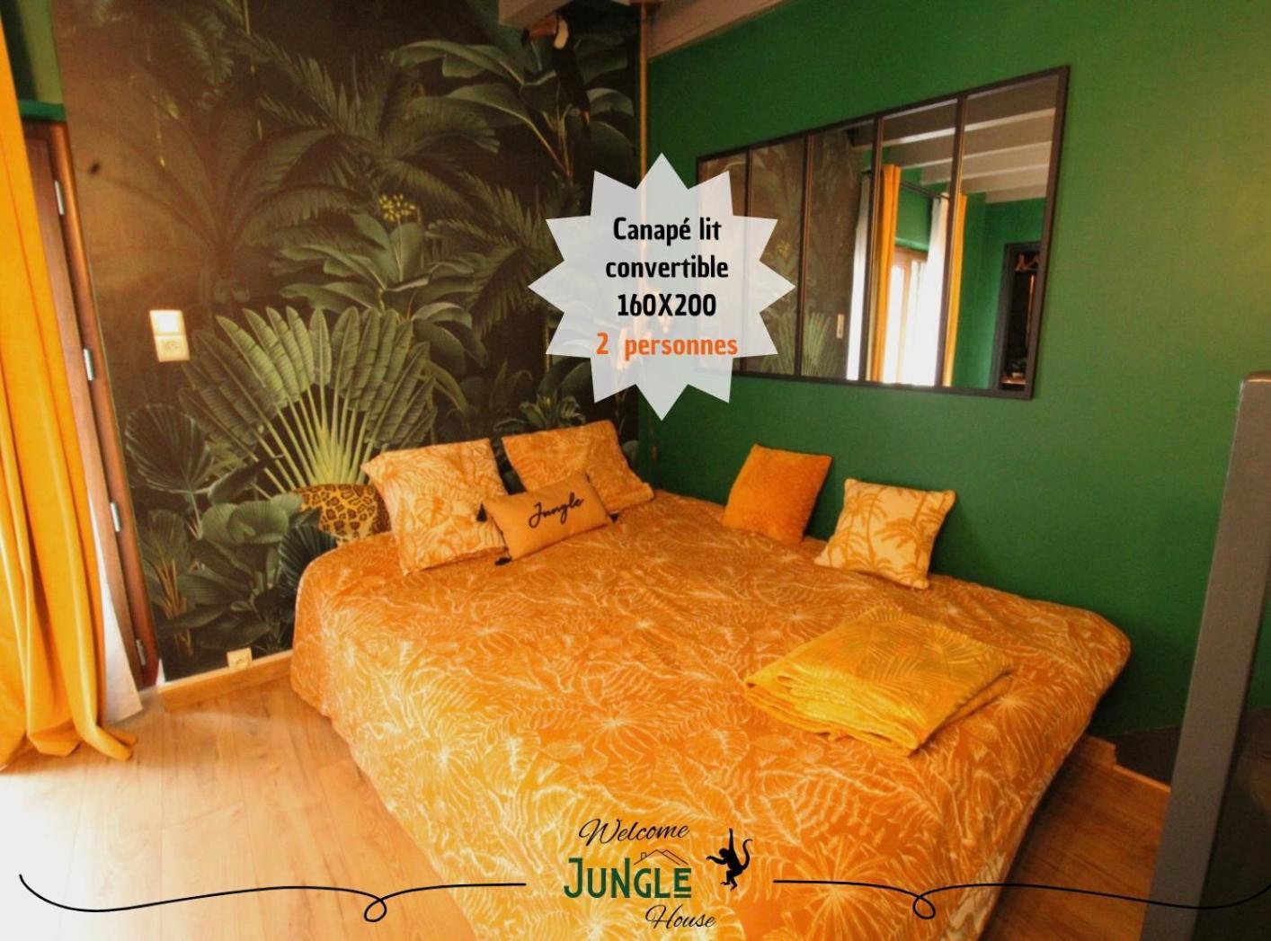 Maison "Jungle House" 90 M2 Billard, Retroprojecteur, Bar A Jeux , Vinyle, Wifi Fibre, Ideal Pro & Famille A Montbrison Exterior foto